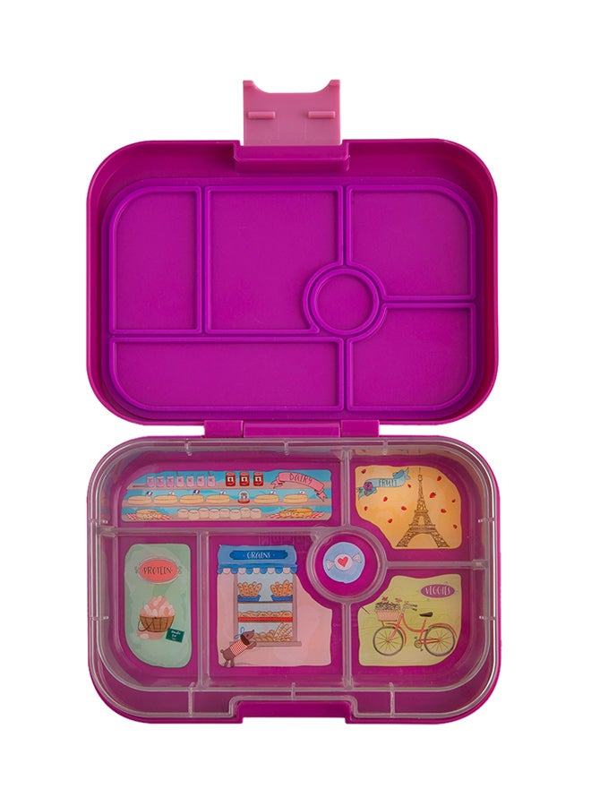 Yumbox 5 Compartment Bijoux Original Style Reusable Lunch Box With BPA-free and Phthalates-free